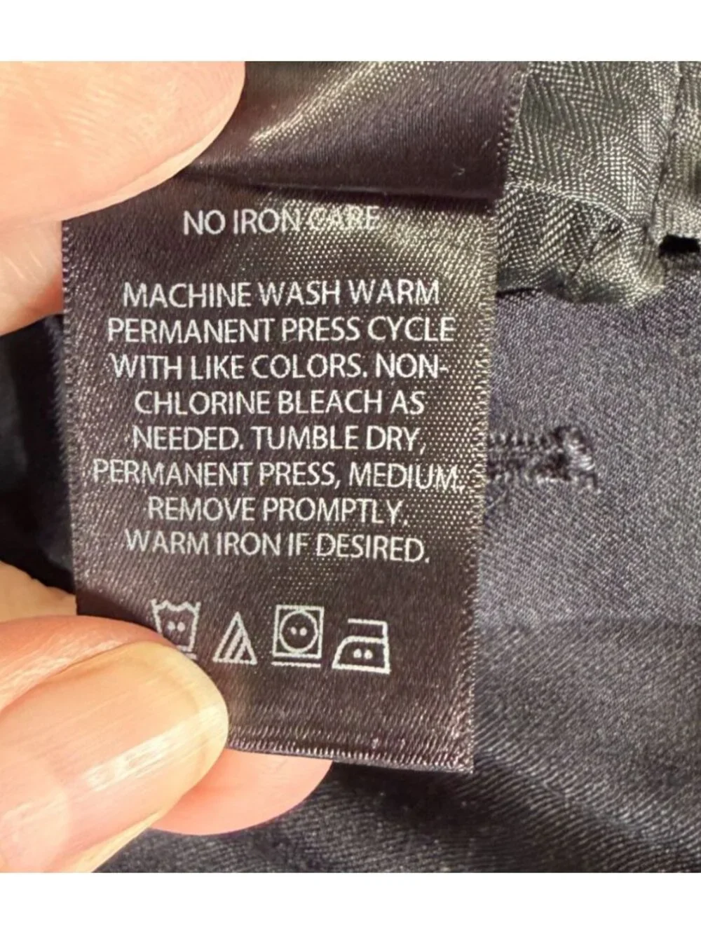 Haggar Mens‎ Dress Pants 38x34 Black Straight Leg Career Office